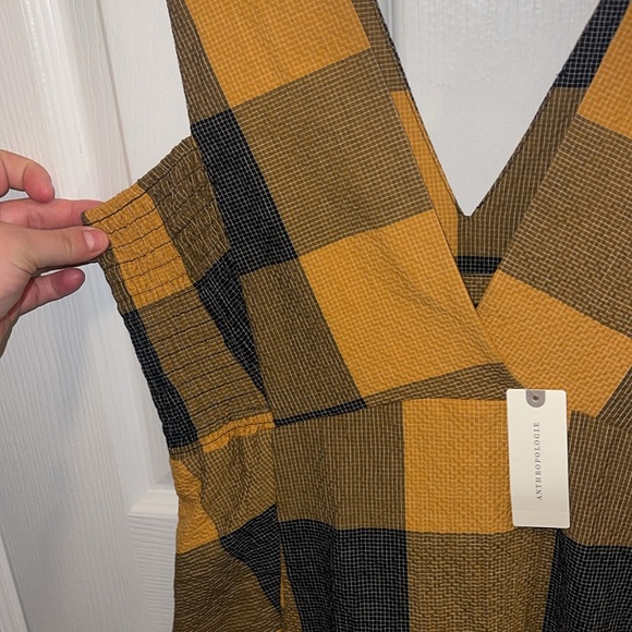 NWT ANTHROPOLOGIE Gingham Maxi Dress - Picture 9 of 14